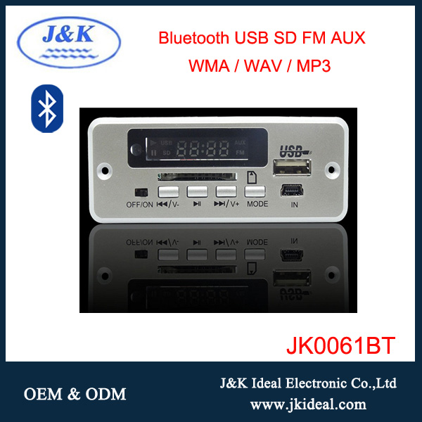 JK6836BT For amplifier speaker usb fm bluetooth mp3 player module
