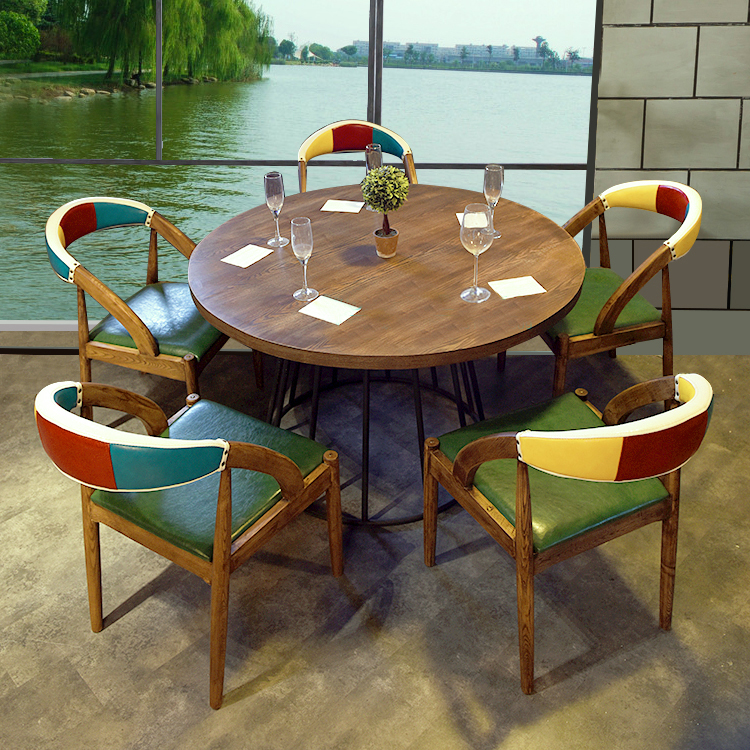 Solid wood combinate dining chairs