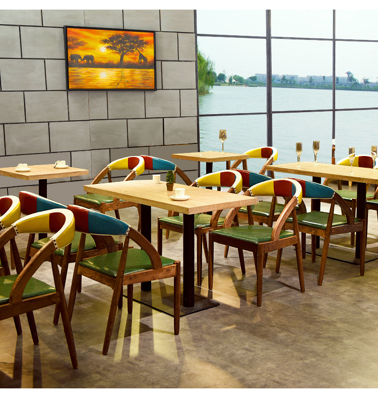 Solid wood combinate dining chairs