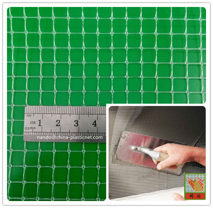 Plaster plastic mesh for fastdrying dry mixes plastering