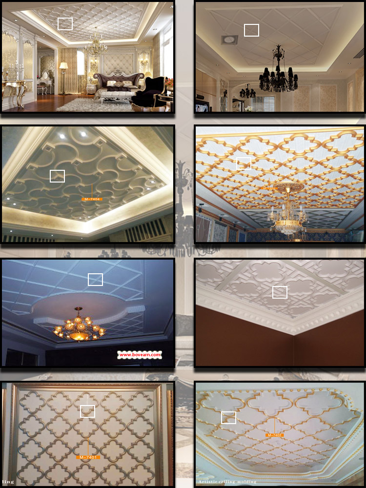 M 7404 Factory Pu Interior Decorative Price Ceiling Tiles From