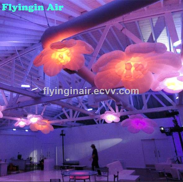 1m Hanging Inflatable Flower for Wedding and Party Decoration