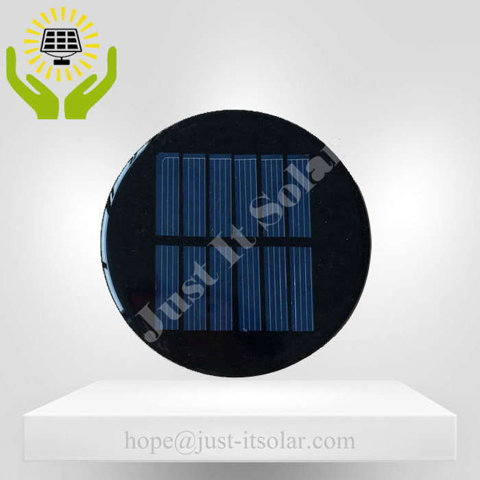 3V 100mA Diameter 80mm Epoxy Resin Round Solar Cell