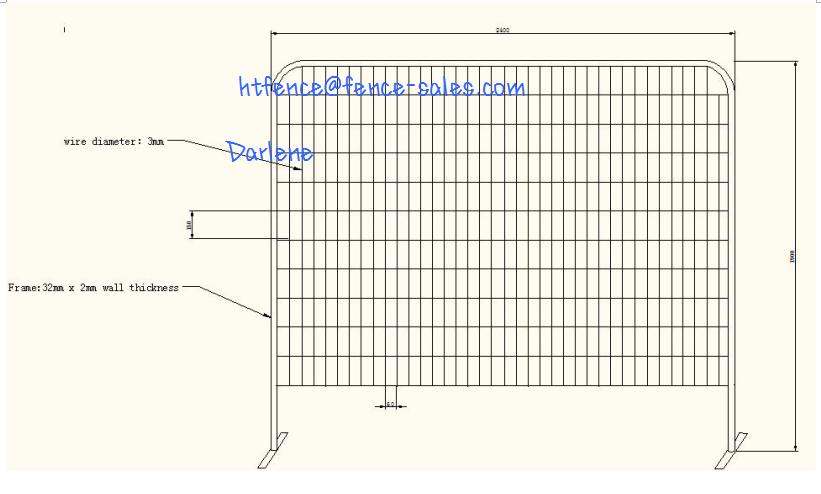 HOTDIPPED GALVANIZED TEMPORARY FENCE for FARMING