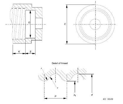 IEC604321 E12E14E27E17E26 Torque Holders for Torsion Resistance Testing