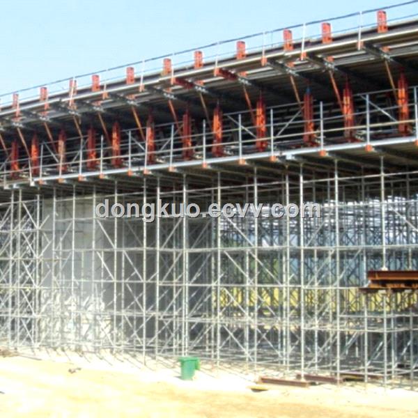 Steel waler in shoring scaffolding system