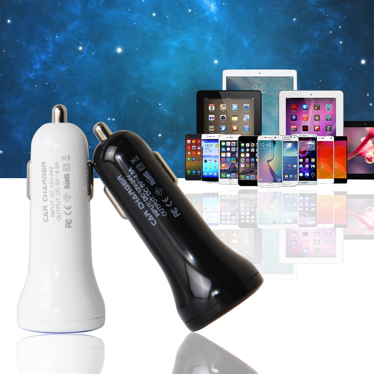 new design mini battery charger USB charger car portable car charger on sale