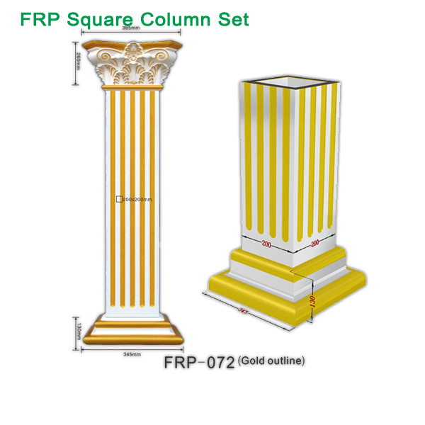 Newly Fashion Square Frp Roman Pillar Column From China