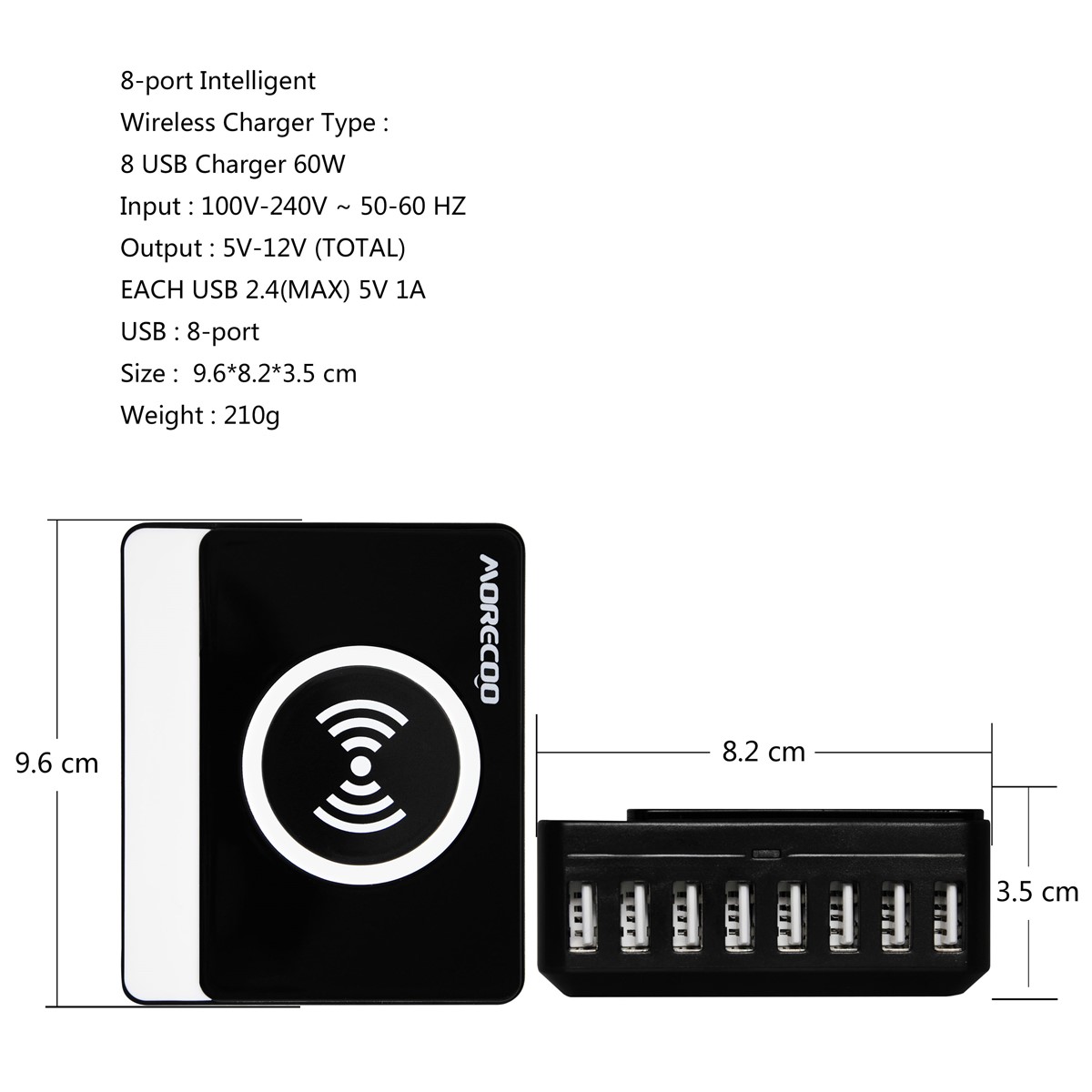 high quality new model 8 port usb charger multiple usb charger on sale