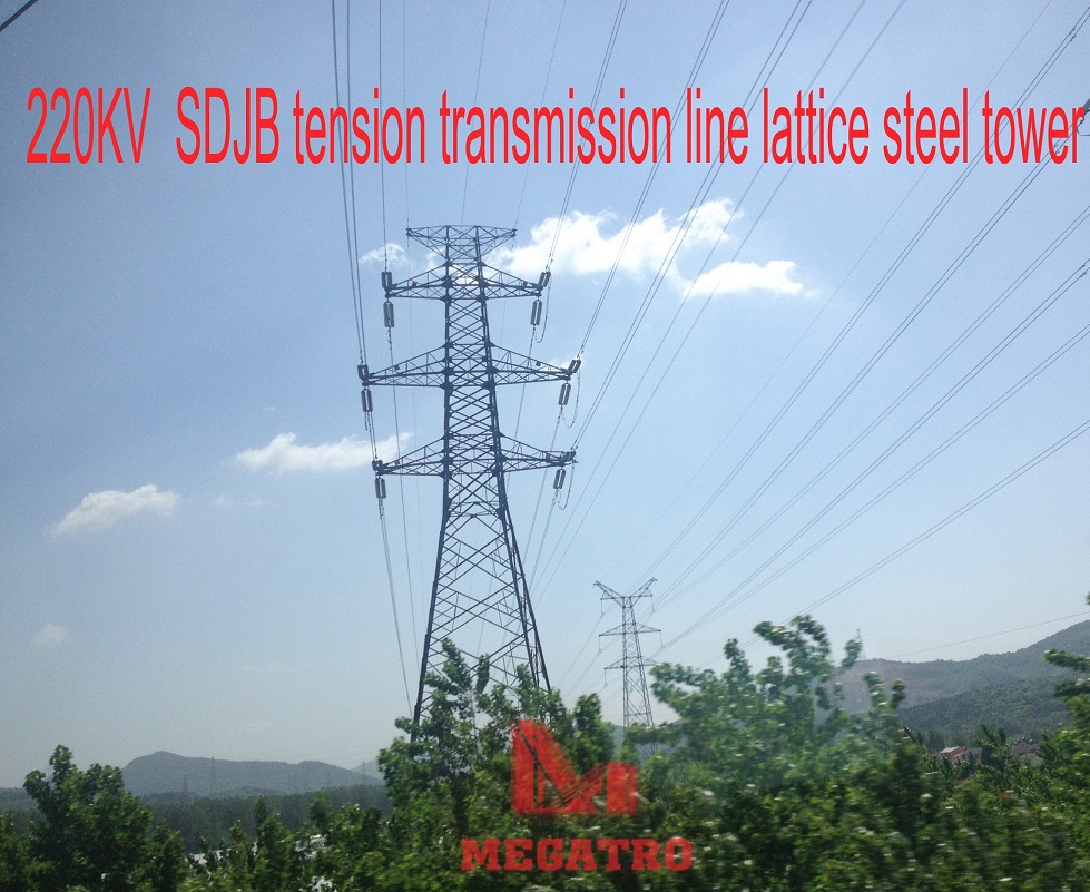 220KV SDJB double circuit tension transmission tower