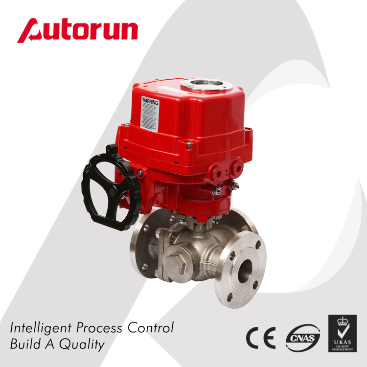 3WAY EX ELECTRIC FLANGED BALL VALVE