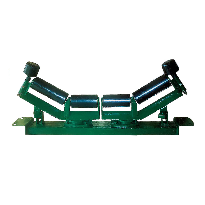 Full automatic reversible trough type selfaligning idler group