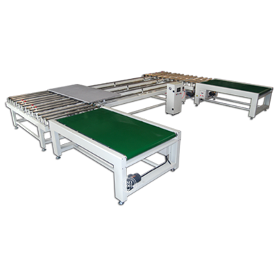 Automatic turning and connecting conveyor
