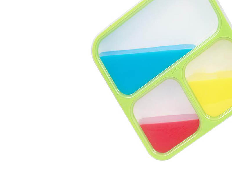 Square design Ultrathin Lunch Box with 3compartment