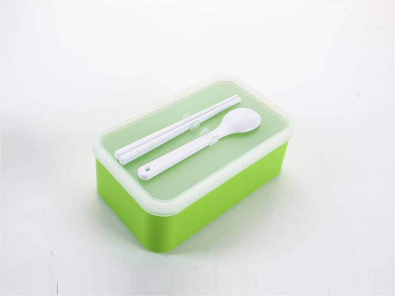 Portable Rectangle Food Container Lunch Box with handle