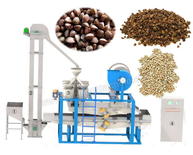 Buckwheat Hulling and Separating Machine