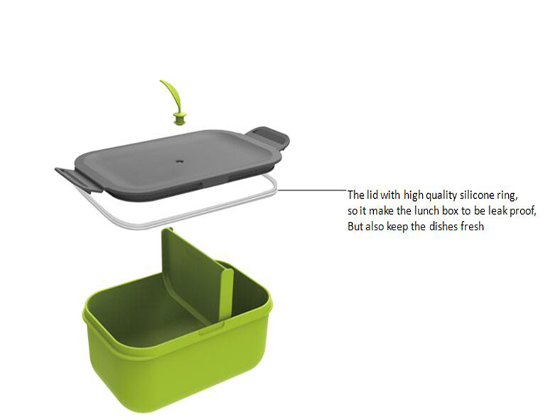 PP Bento Lunch Box with leakproofFood Grade BPA Free with Microwaveable