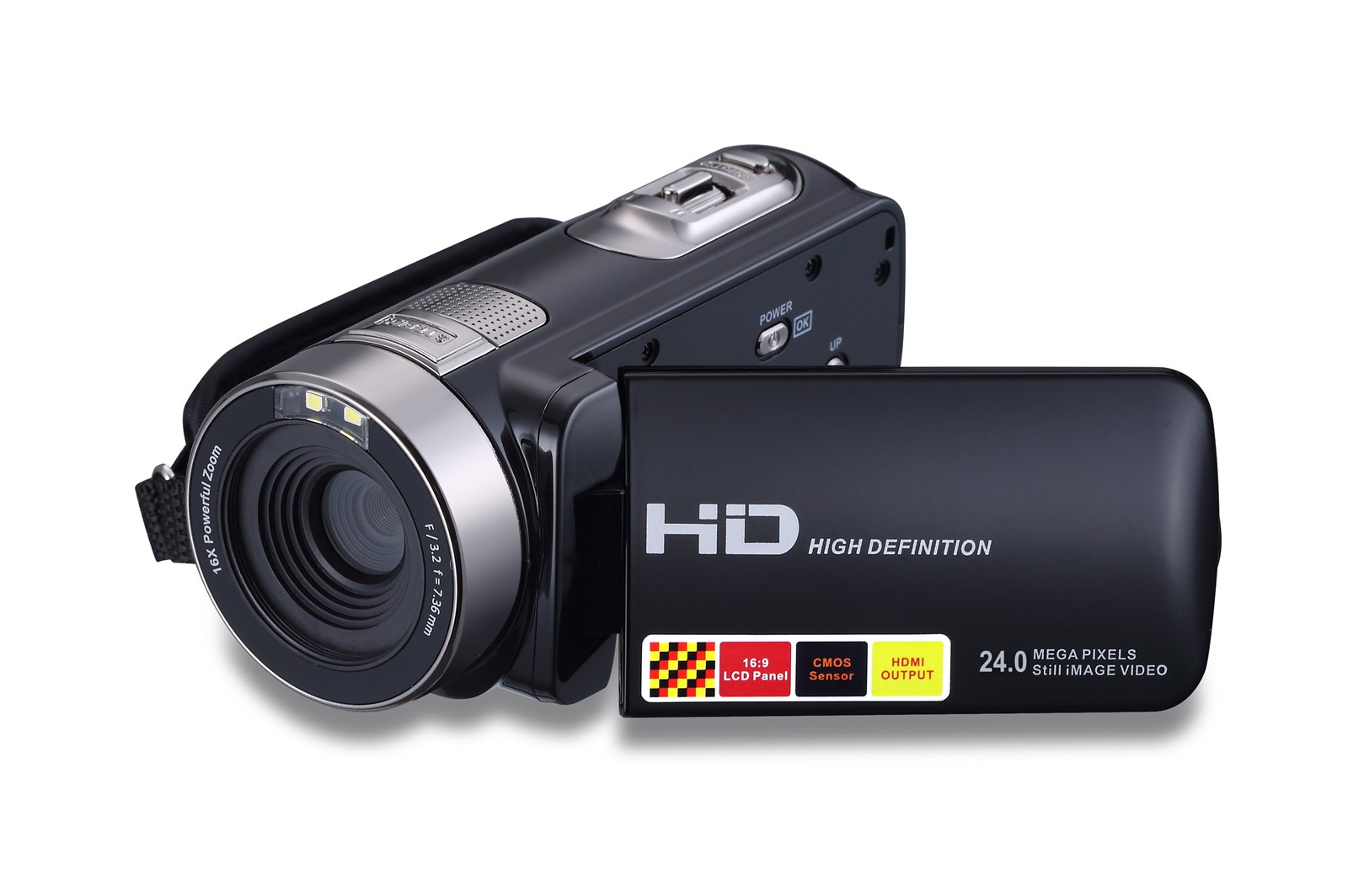 3 inch LCD screen black mini hd camera 301S