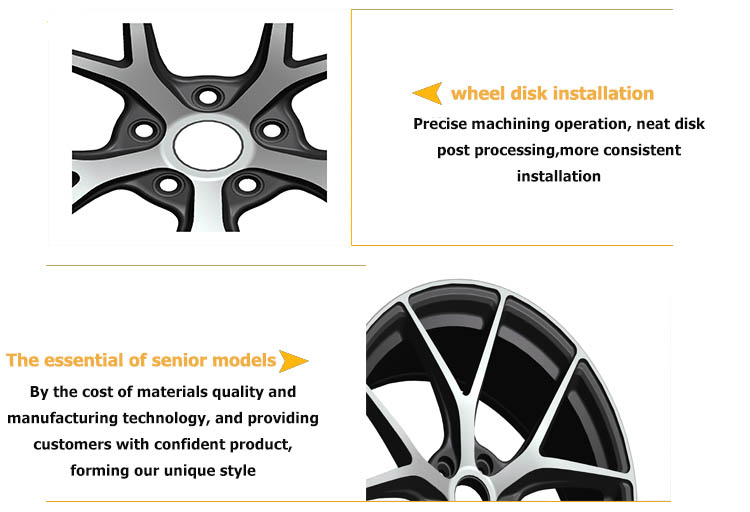 19x85 new brand black car alloy wheel rim