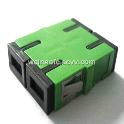 Fiber Adapter SCSC APC Duplex Ceramic Sleeve Flangeless