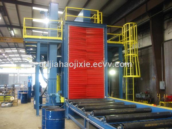 Steel Plate Surface Automatic PreTreatment LineRoller Type Shot Blasting MachineWheel Blasting