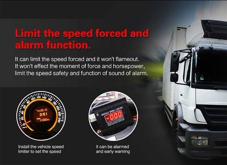 Remote control heavy truck bus engine speed limit device