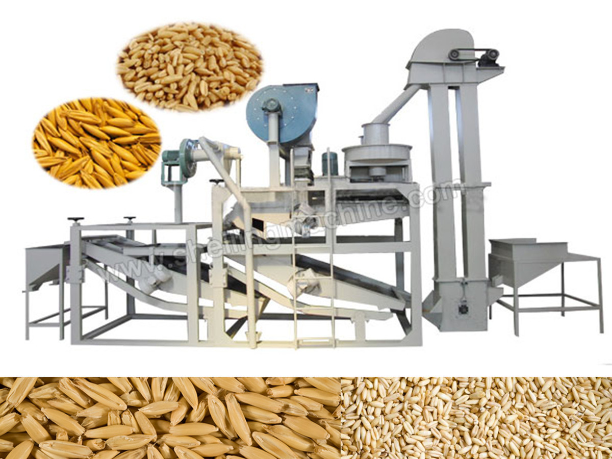 Oats Hulling and Separating Machine