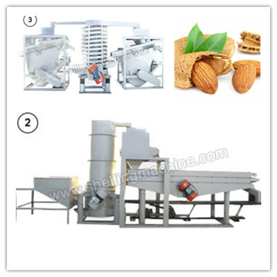 300500 kgh Almond Cracking Shelling Machine