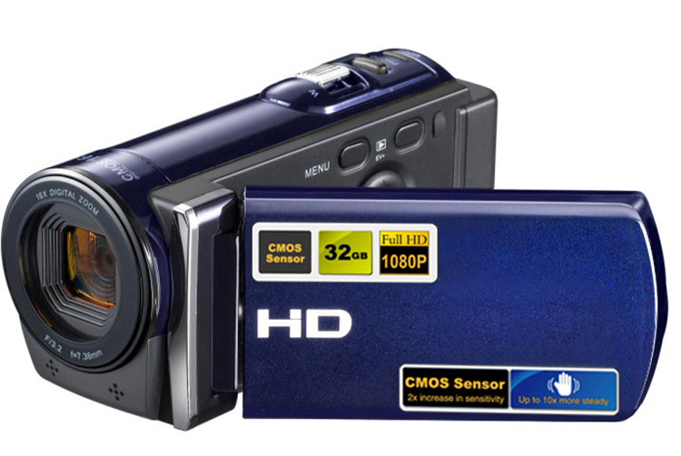 mini 5MP CMOS sensor professional video camera with 3 inch rotation screen