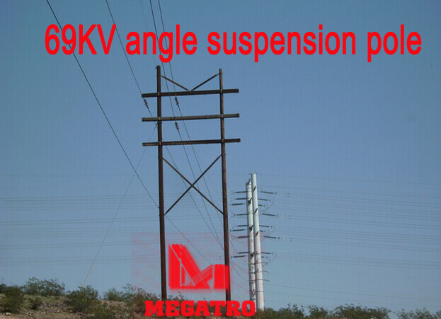 69KV angle suspension pole