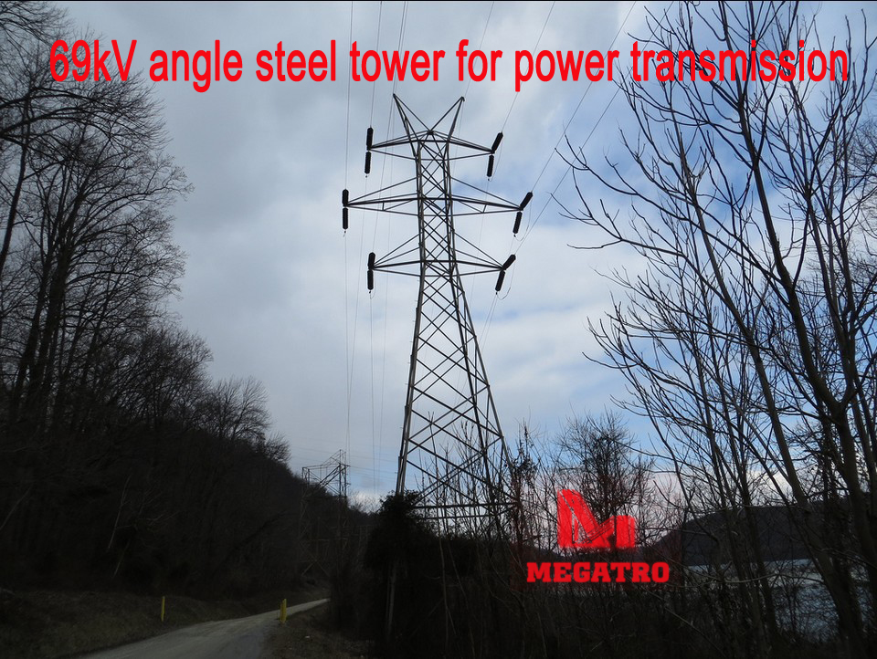 69kv angle steel tower for power transmission