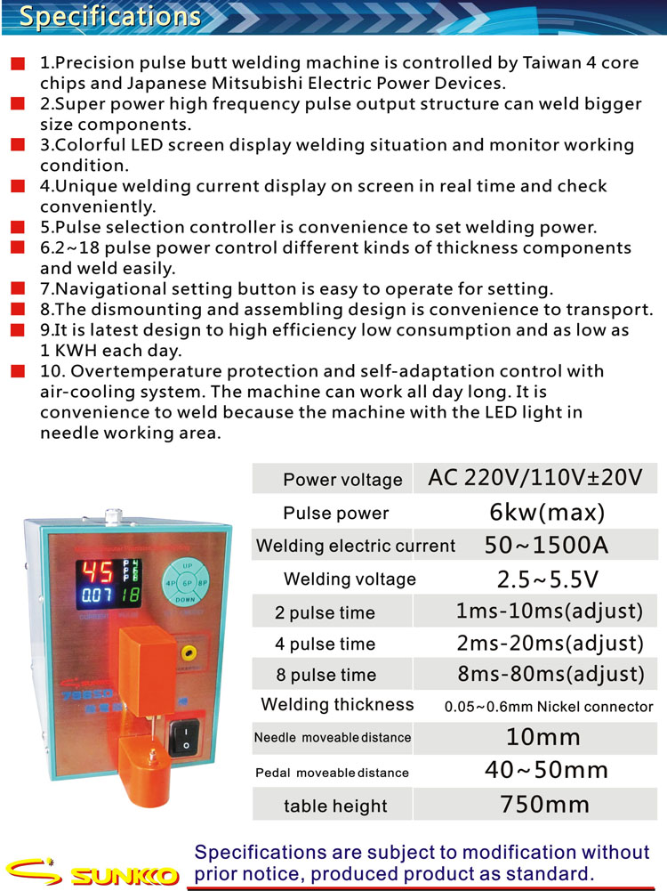 796SD Microcomputer Precision Butt Welding Machine Spot Welder 06mm