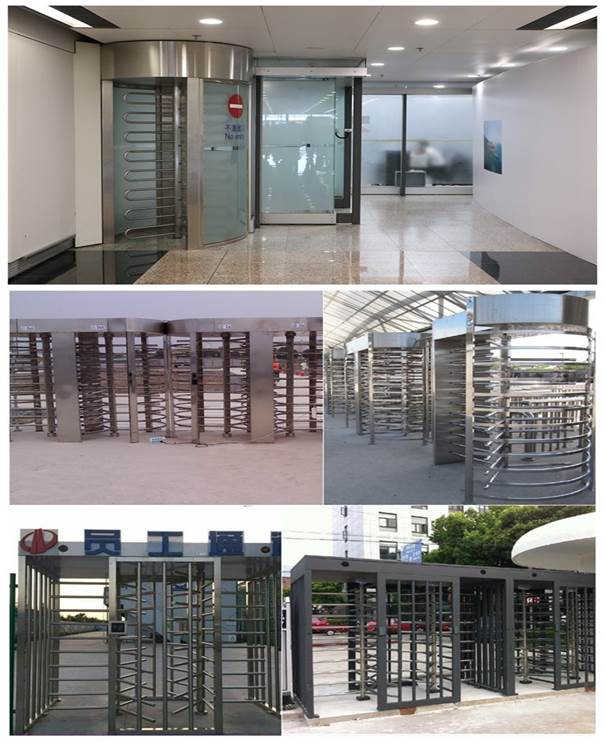 Security Double Lanes Full Height Turnstile