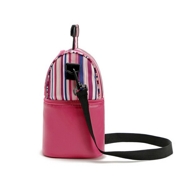 Striped Insulated Food Picnic Ice Cooler Tote Bag