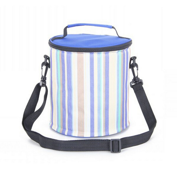 Tote Messenger Can Rolling Round Thermal and Ice Cooler Bag
