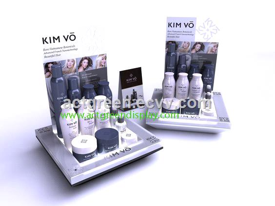 Acrylic cosmetics displaycountercustomized acrylic counter LED cosmetic display