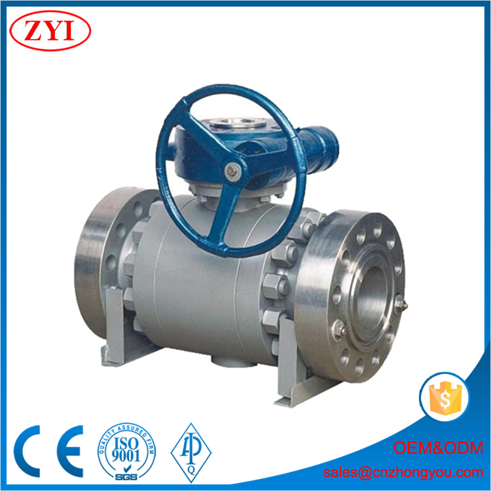 3 PCS Forged Steel Trunnion Mounted Flange Ball Valve
