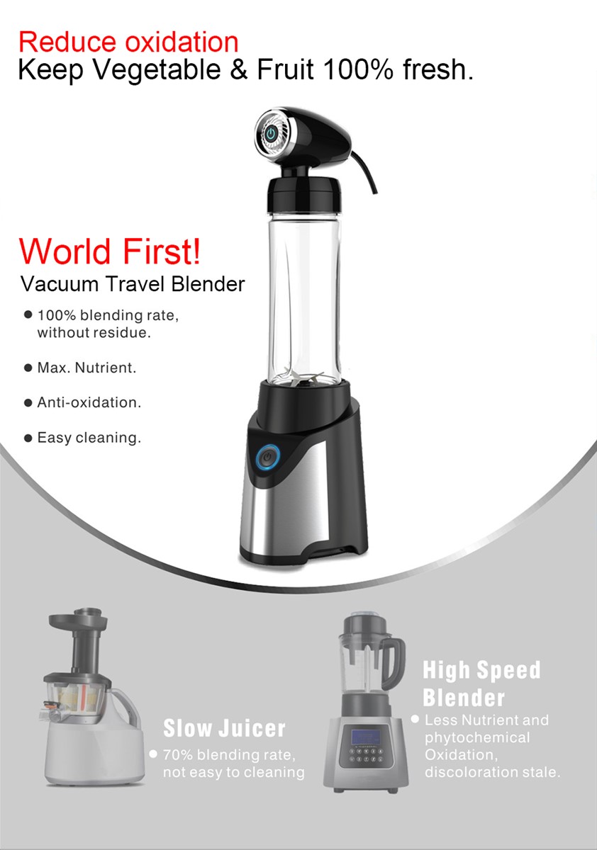 Ideamay World First Design Vacuum Travel Blender Ideamay World First Design Vacuum Travel Blender