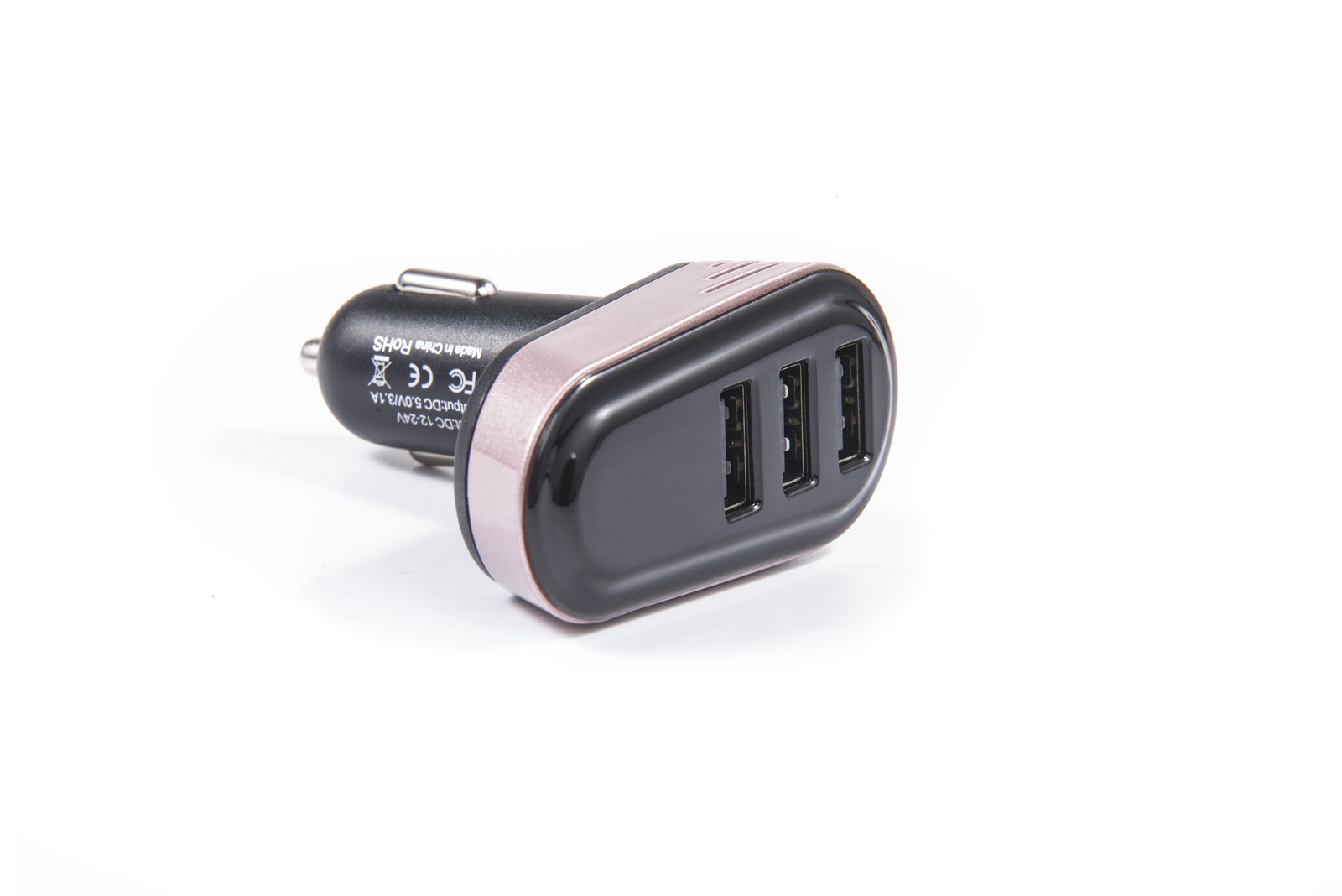 China Made ABS Cold light strip original 5V 31A 3 USB Ports Car Charger