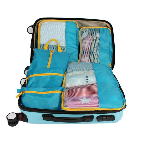 China Manufacture 6pcs in 1set Travel Kits Organizer Bag Set