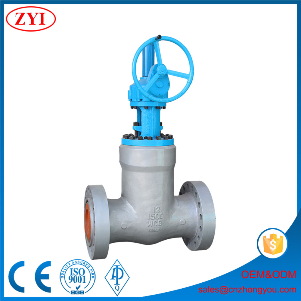 Gearbox Operated Cast Steel Pressure Seal Bonnet Gate Valve
