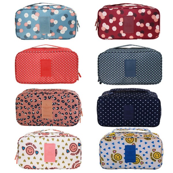 Waterproof Printed Women Cosmetic Toiletry Travel Bag Organizer Pouch