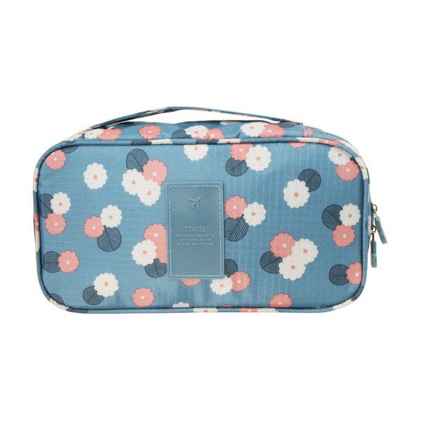 Waterproof Printed Women Cosmetic Toiletry Travel Bag Organizer Pouch