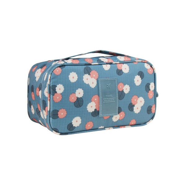 Waterproof Printed Women Cosmetic Toiletry Travel Bag Organizer Pouch