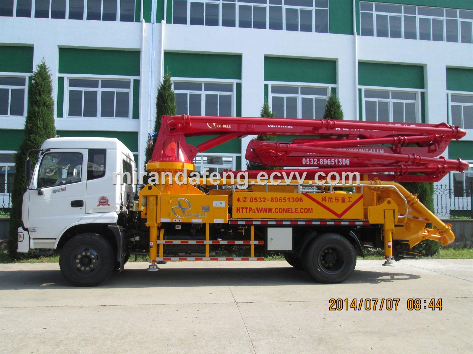 CONELE 25m low price Truckmounted Concrete Pump concrete boom pump truck from manufacture for sale