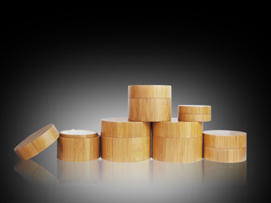 bamboo cream jar ECO friendly bamboo jar for face cream cosmetic packaging
