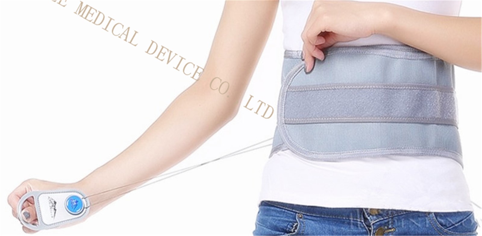 StringLite drawstring Medical Lumbar Back Belt tourmaline waist support brace