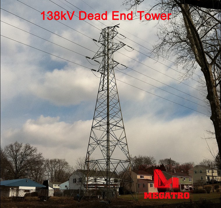 138KV dead end tower for power transmission