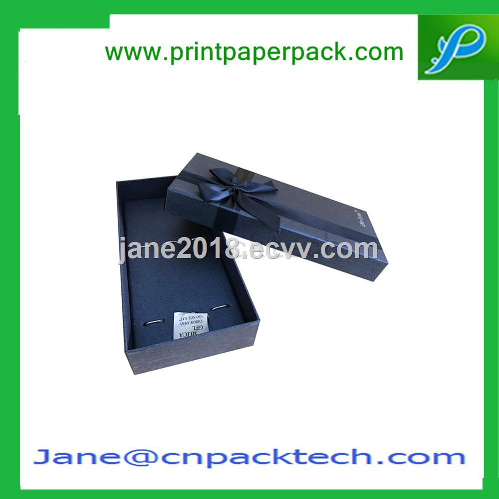 Customized Printing Ribbon Favor Gift Boxes Fancy Chocolate Packaging Box