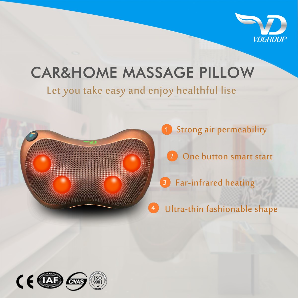 Kneading Massage Pillowneck massager electric massage pillow